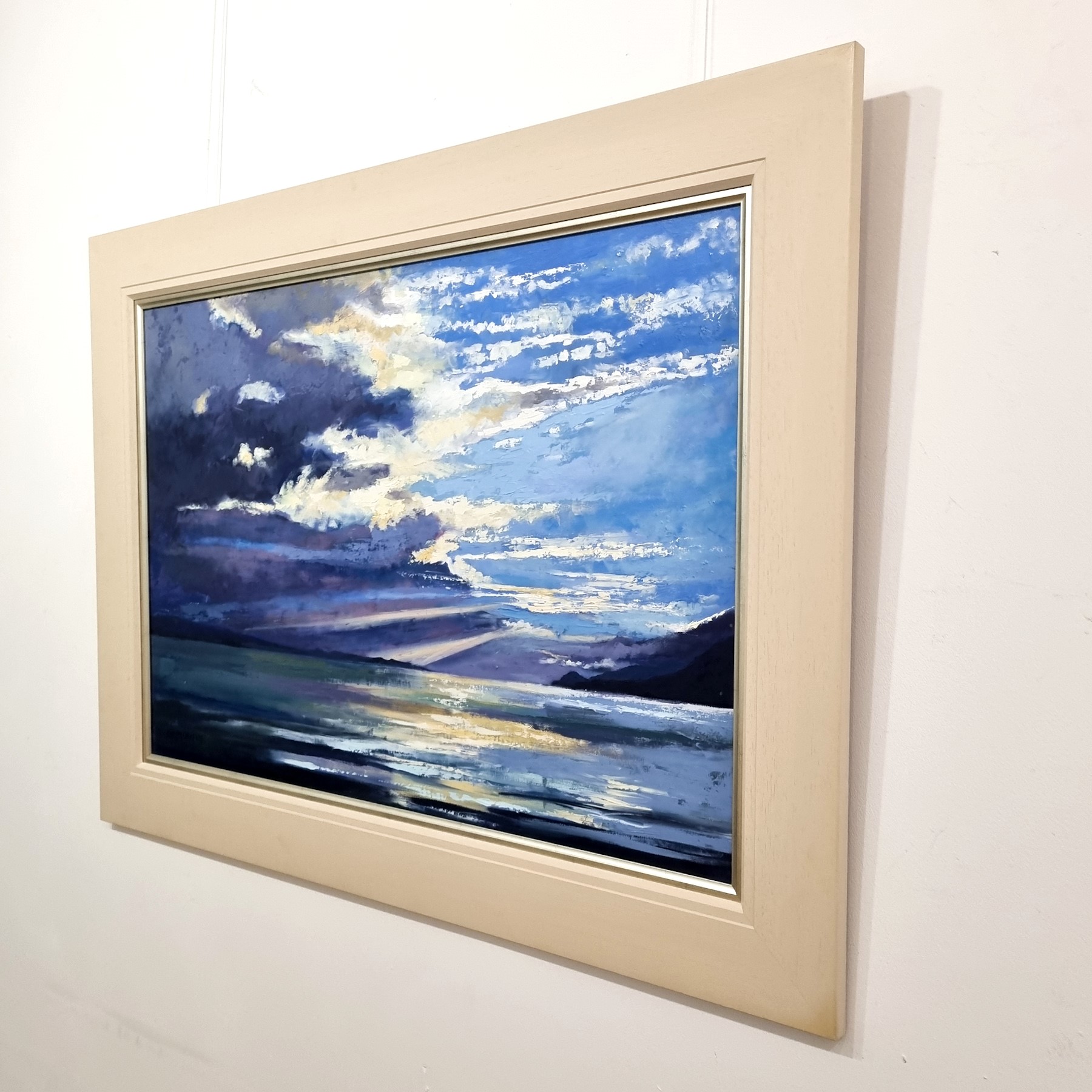 'Sun Rays on the Firth of Lorne' by artist Cara McKinnon Crawford